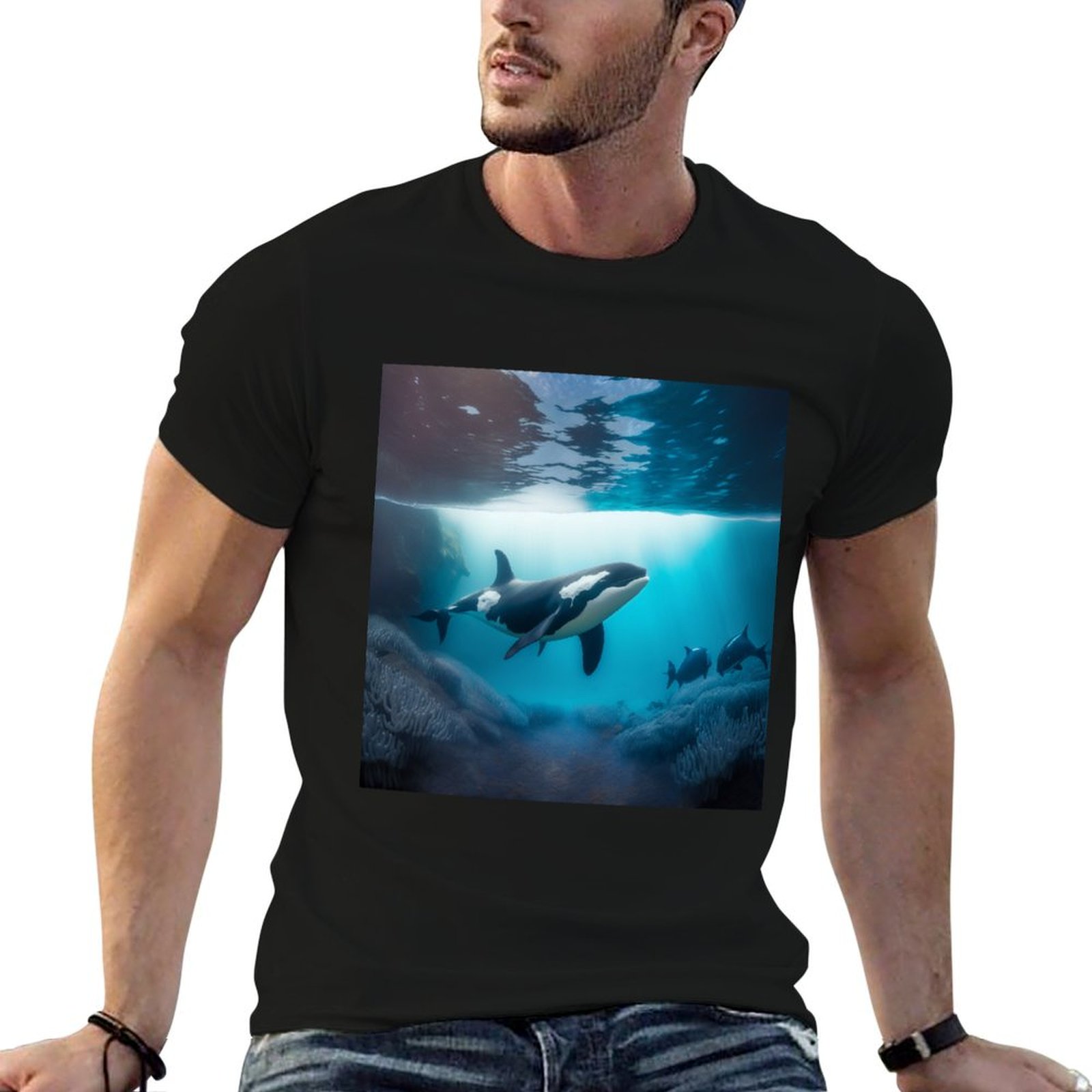 Under Sea Orca T-Shirt Minimal - đánh giá và giá Undershirt Crew Neck