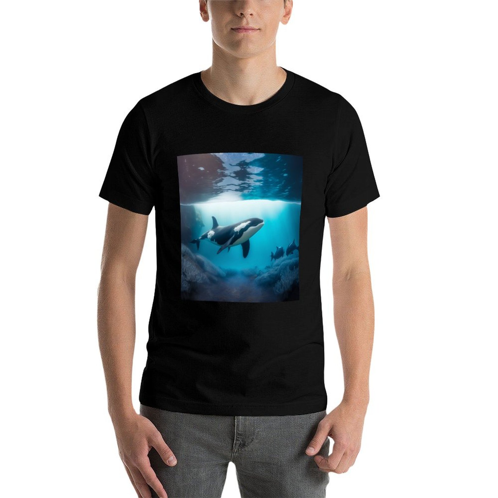 Under Sea Orca T-Shirt Minimal - đánh giá và giá Undershirt Crew Neck