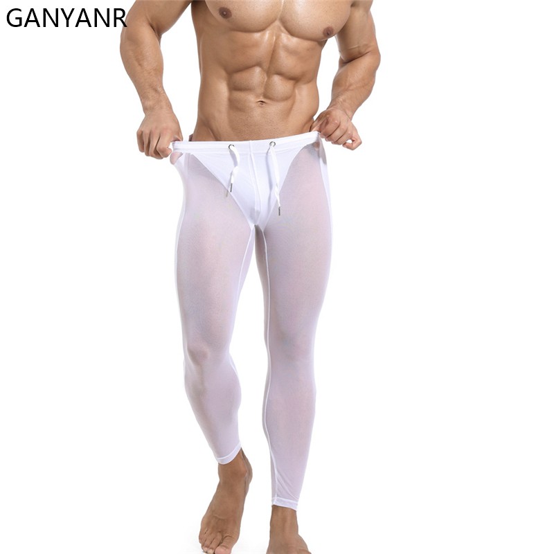 GANYANR Chạy Thun Nam Nén Quần - đánh giá và giá Compression Long Pant