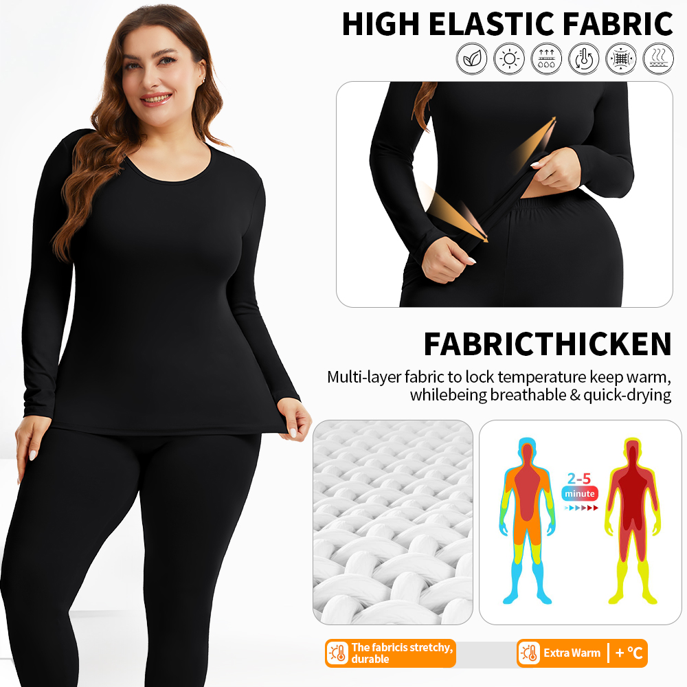 Plus Size Warm Thermal Underwe - đánh giá và giá Thermal Long John
