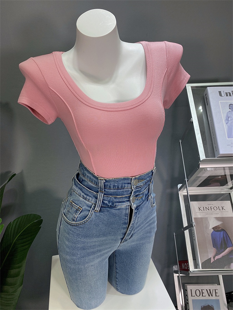 Slimming Effect Short Sleeve U - đánh giá và giá Base Layer Top