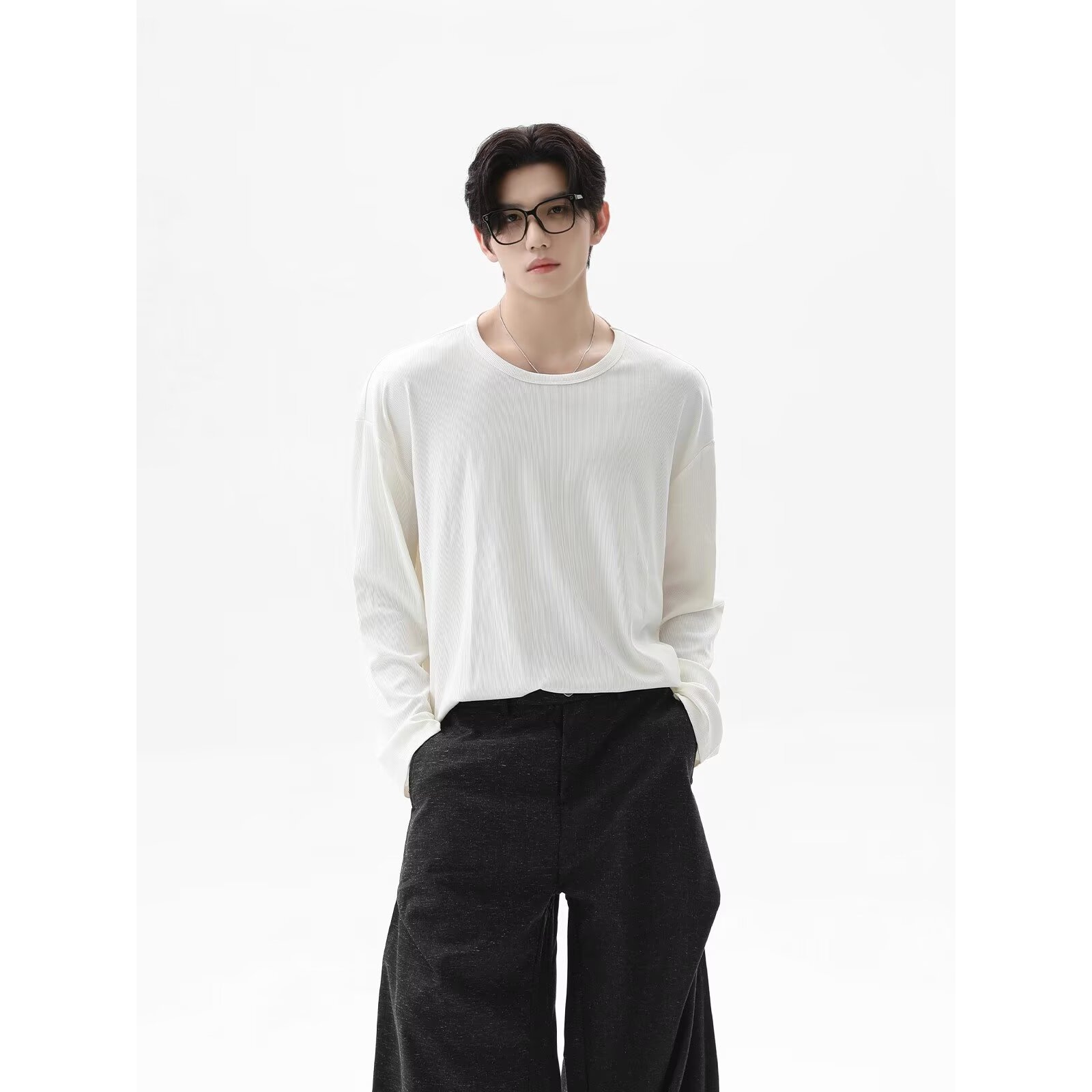 2026 Autumn New Texture Long S - đánh giá và giá Undershirt Crew Neck