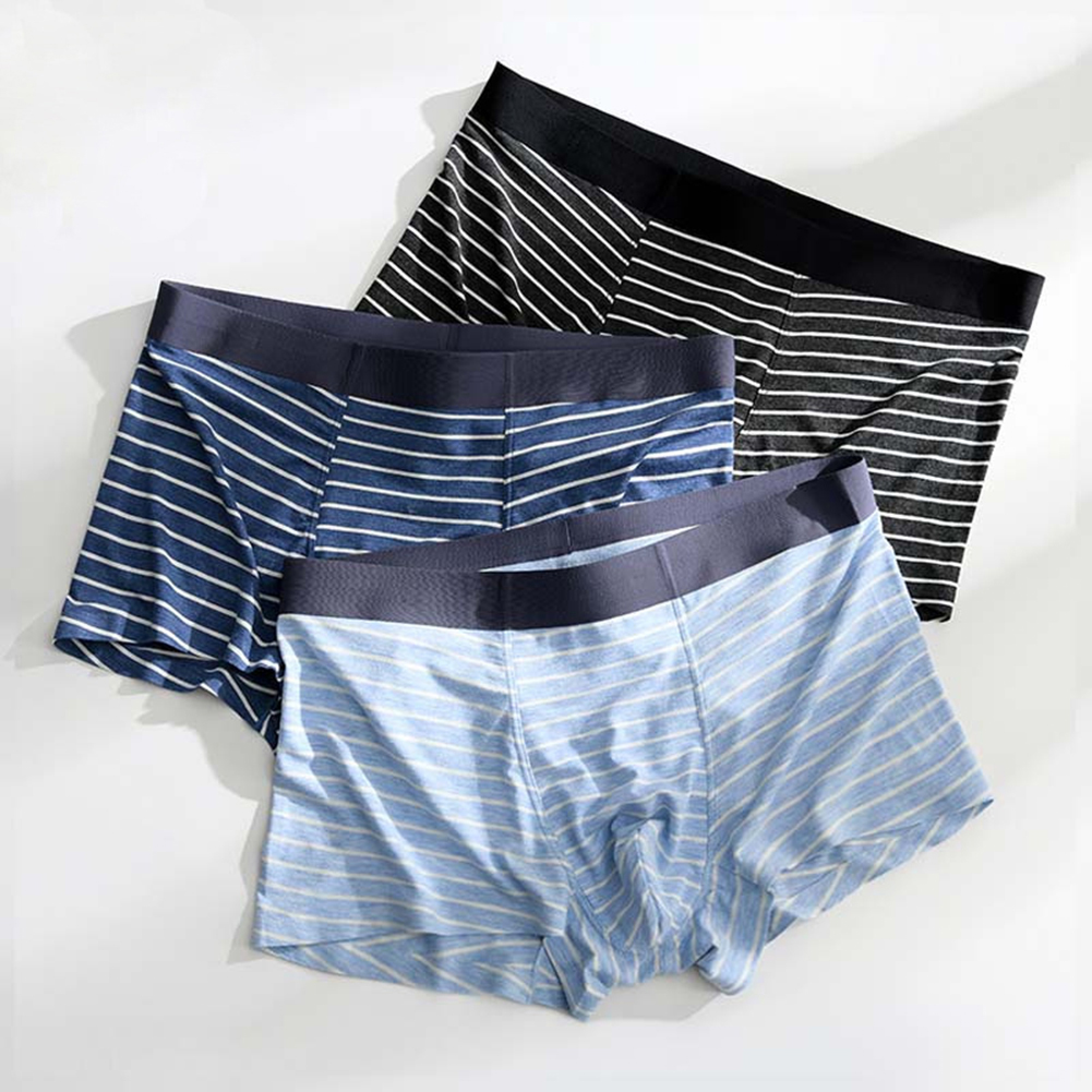 Men Soft Striped Boxers Underw - đánh giá và giá Boxer Shorts Modal