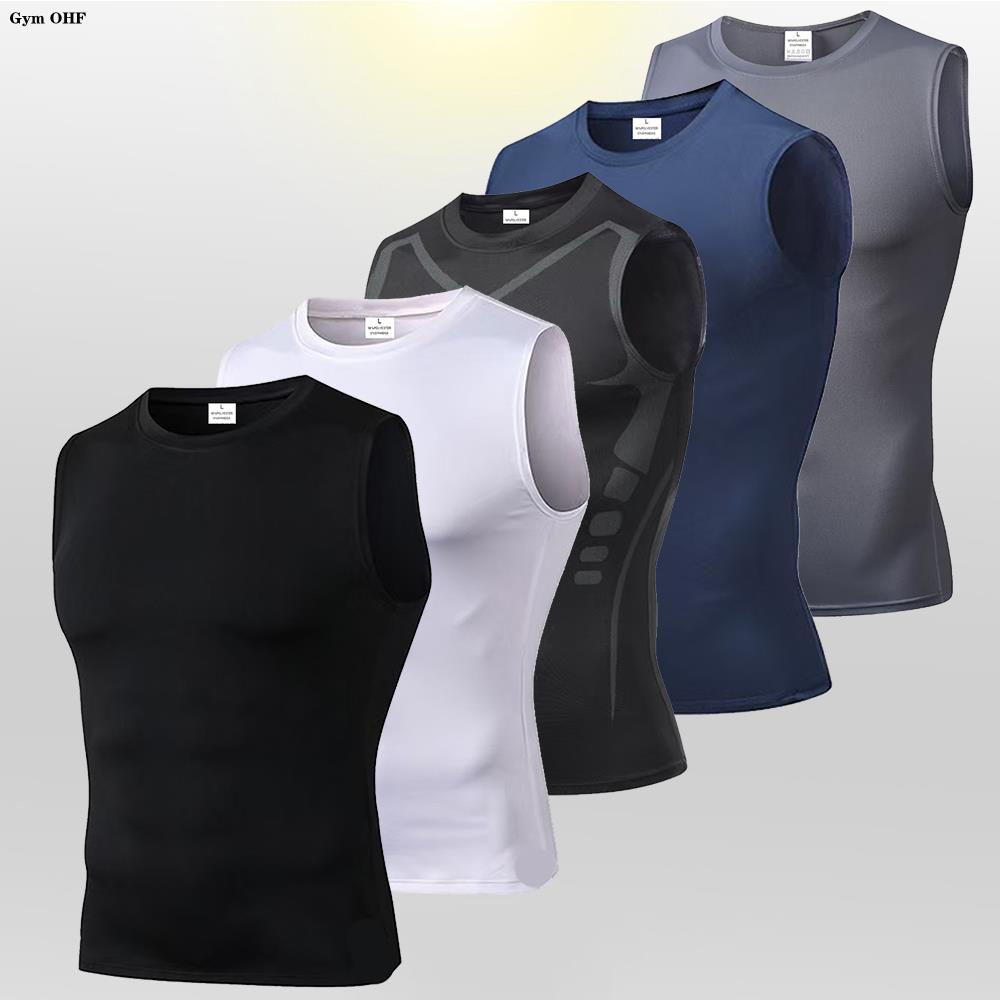 Men's Compression Tank Tops Gy - đánh giá và giá Sleeveless Undershirt