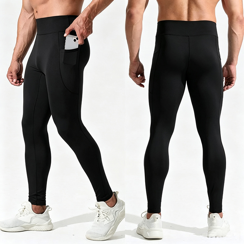 3 Pcs Men High Waist Compressi - đánh giá và giá Compression Long Pant