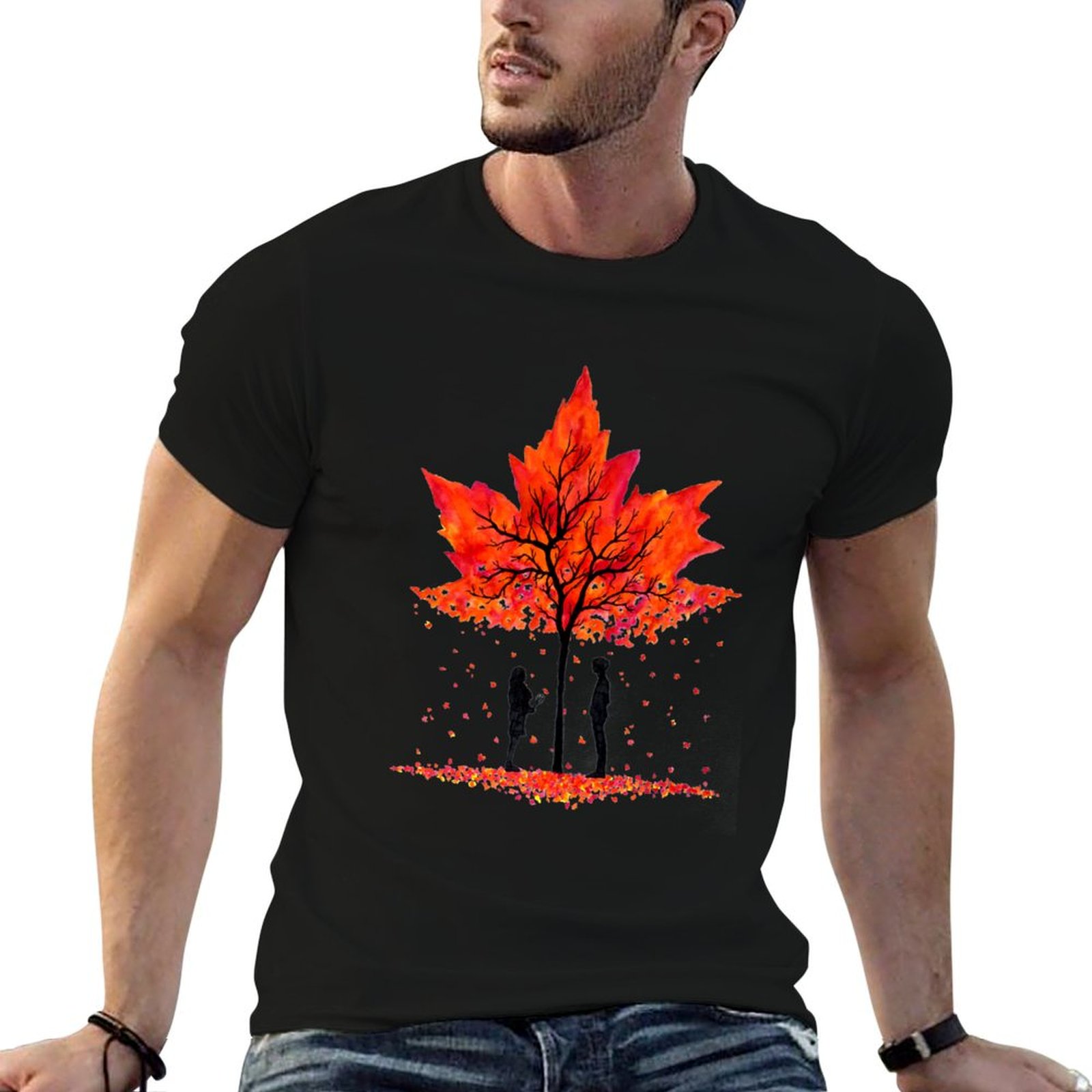 Love under the Maple Tree T-Sh - đánh giá và giá Undershirt Crew Neck